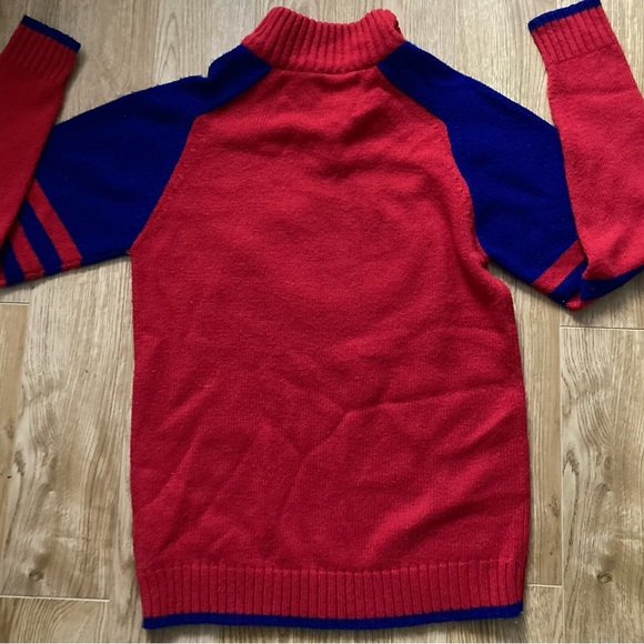 Vintage NHL "Montreal Canadiens" Knit Hockey Sweater. HABS Hockey Sweater - Picture 5 of 7